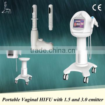 Portable High Frequency Face Machine Fast Effect HIFU Vaginal Tightening Vaginal Rejuvenation Machine With 2 Heads Nasolabial Folds Removal