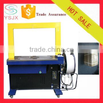 Arched automatic PP band carton rolling belt strapping machine