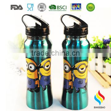 customized color and design stainless steel water bottle for gift