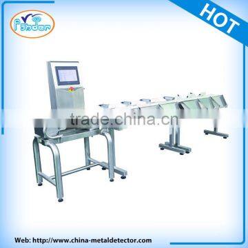 Food grade conveyor automatic weight grading machine