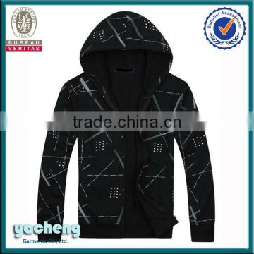 Hoody for men sweater jacket with coulorful printing