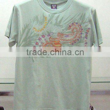 T-Shirt with Embroidery and Printing