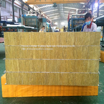 Insulated Composite Rockwool Sandwich Panel With A1 Grade Fireproof