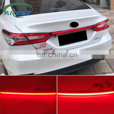 Carest 1PCS Rear Bumper Tail Light For Toyota Camry 2018 2019 2020 Red LED Taillight Reflector Brake Lamp turn Signal