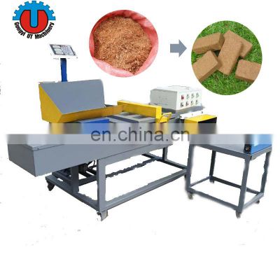 High quality best price scale weighing horizontal bagging baler coco peat press machine