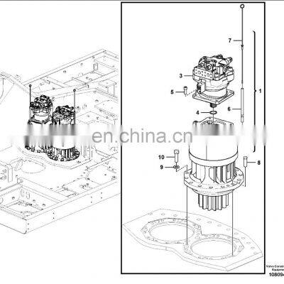 14647337 EC750E Swing Device EC750D Swing Gearbox