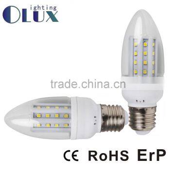 Factory direct suppply LED Corn light C35 Glass housing light E27 2835smd LED C35 Natural white 5W 230V 360deg C35 led corn bulb