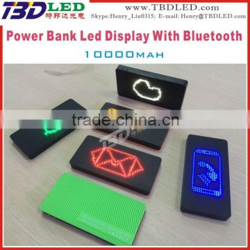 10000mAh power bank Caller ID Boxes MINI led power bank display ,power bank with Bluetooth