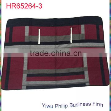 New fashion stripe printed plain pashmina shawl poncho