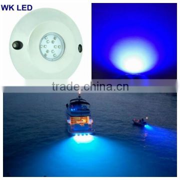 Excellent 60W IP68 Blue Surface Mount Underwater LED Boat Lights/12v LED Boat Lights for Marine Lighting Boat Parts Accessories