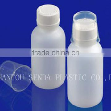 pharmaceutical industrial use and liquid medicine use empty plastic medicine liquid bottle 100ml