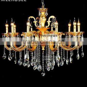 2014 Gold Crystal Chandelier Modern Luxurious Suspension Light For Home MD3104