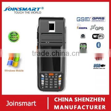 Best price barcode reader pda plam with built in thermal printer