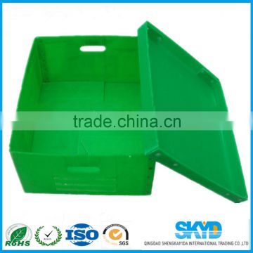 corrugated box plastic crate with lid for sale