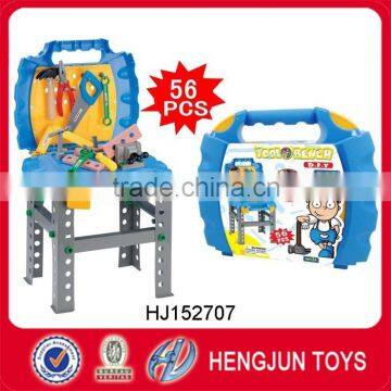 2016 hot selling plastic tool box with tool set toy 56pcs