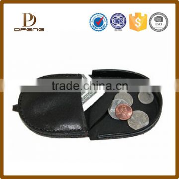 Customized pu leather coin purse genuine leather animal coin purse