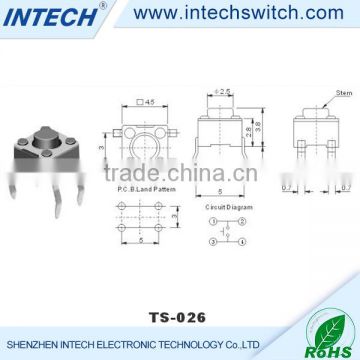 OEM Black tact switchtact switch with light