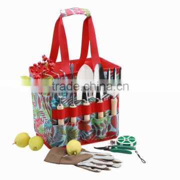 Red Tool Bag Mother Garden Kitchen Toy Set