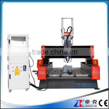 Hybird Servo Motor 9015 4 Axis Stone CNC Router For Tombstone With 380V 5.5KW Water Cooling Spindle