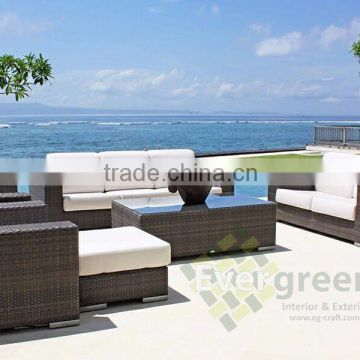 Evergreen Wicker Furniture - Outdoor Patio Furniture Traditional Sofa
