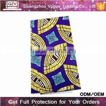 Online wholesale vogue brand high quality 100% cotton daviva african wax prints modern fabric clutch