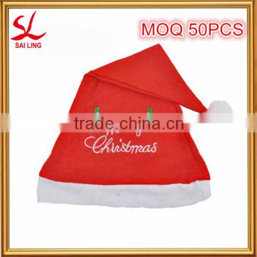 Cheap Promotatinal Wholesale Christmas Gifts Santa Claus Hat Fashion Soft Funny Christmas Hats