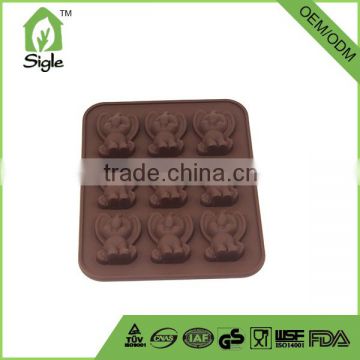 9 cavity cartoon elephant silicone chocolate mold ice cube tray OEM ODM welcone