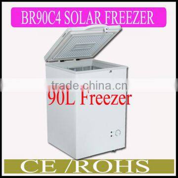 High Quality DC Compressor 12V/24V BR90C4 Small Chest Solar Power Fridge, Solar Freezer