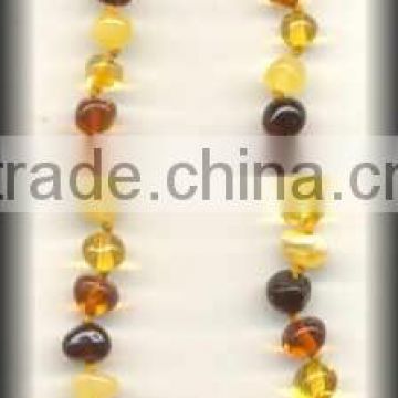 Www.Alfamber.Com - Multicolor Amber Long Beaded Necklaces