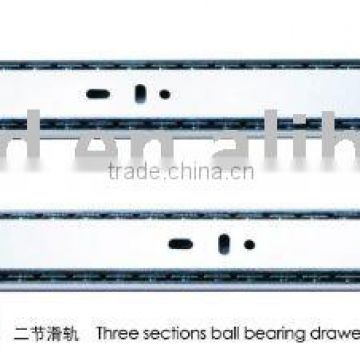 Double fold groove drawer silde/running rail/track