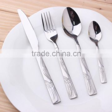 Embossed Stainless Steel Cutlery set(KX-S150)