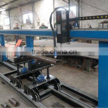 tee/miter/saddle cutting automatic steel pipe cnc plasma cutting machine