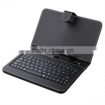 7 inch Tablet Mini USB 2.0 Keyboard Leather Case with mic usb port