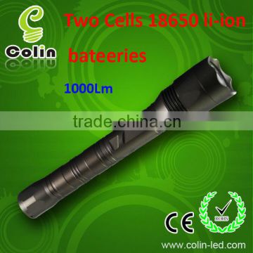 high power 1000lm CREE XML-U2 LED torch with direct charger