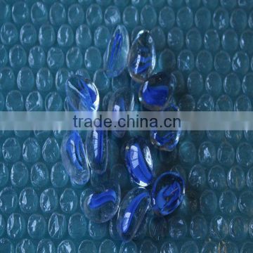 seed shape glass marbles,blue glass marbles