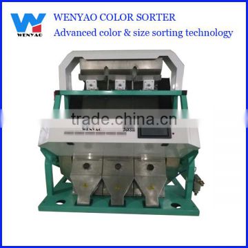 Touch Panel 3 chutes ccd black eyed pea color sorter machine