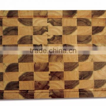 High quality best selling eco friendly Rectangular Natural RubberWood Cutting Board from Viet Nam