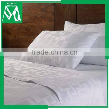 Luxury hotel white queen size microfiber sheets