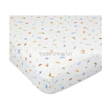 100% cotton baby fitted cot sheet