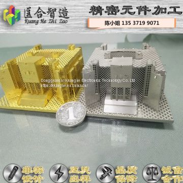 non-standard design small scale simulation of building model puzzle and other metal puzzle, welcome to customize processing!