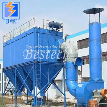Pulse baghouse filter dust collector for fly ashes