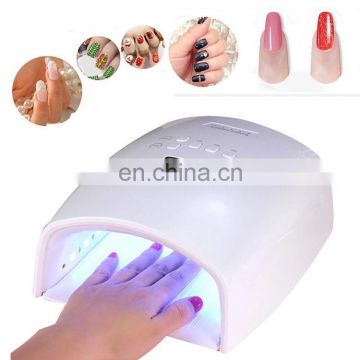 European hot sale 48W rechargeable nail Lamp LCD display sensor uv led lamp nail dryer for beauty art salon S10