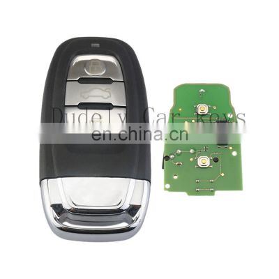 3 Buttons Keyless Entry 315MHz 433 MHz Remote Control 8T0959754C Smart Car Key Fob for Audi A1 A4 Q5 RS7 S6 Remote Key