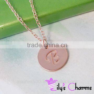 2015 New product Personalized Disc Name Necklace