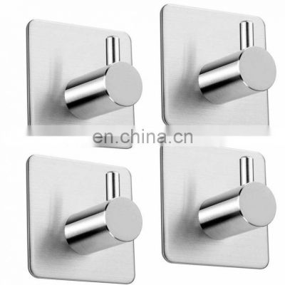 Wholesale Stock Trad Quality Adhesive Metal Aluminum Hooks For Clothes