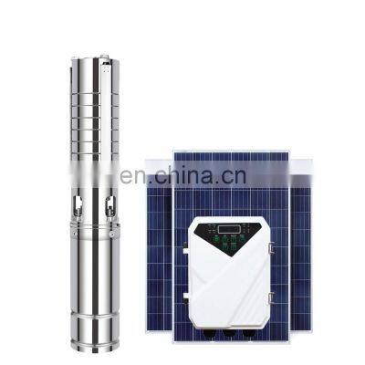 deep well drip irrigation high pressure 4inch borehole pump submersible solar power pump system for agriculture
