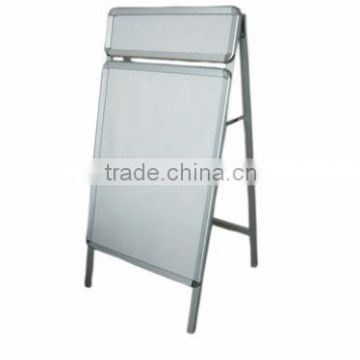 single side standard size aluminum alloy poster stand with forehead
