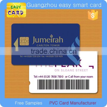 PVC IC chip card/ PVC contact smart card with chip