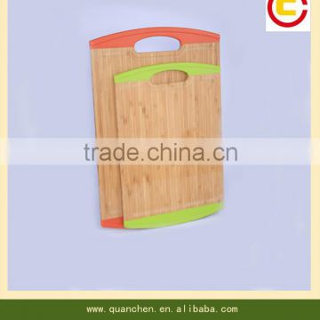 Custom Bamboo chopping board with silicone handle