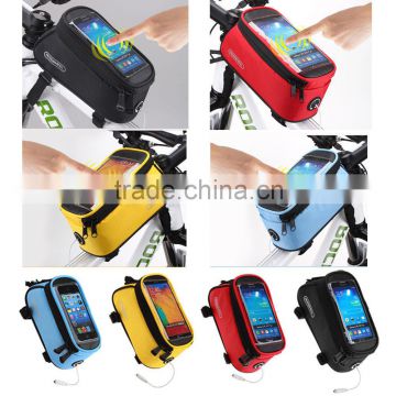 5.5" Bike Bicycle Cycling iPhone Samsung Pouch Mobile Phone Holder Frame Pannier